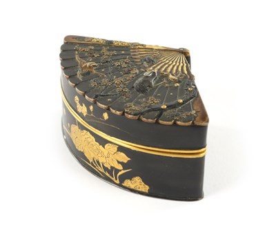 Lot A JAPENESE BRONZE AND MIXED-METAL GOLD AND SILVER INLAID SMALL BOX