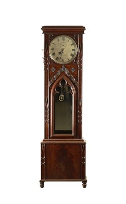 Lot 1029 - R.H. & J. SAGAR, BLACKBURN. A MID 19TH CENTURY REGULATOR LONGCASE CLOCK
