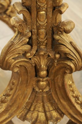 Lot 1178 - A PAIR OF 19TH CENTURY GILT WOOD CHIPPENDALE STYLE TORCHERES