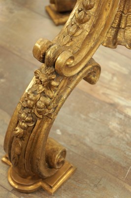 Lot 1178 - A PAIR OF 19TH CENTURY GILT WOOD CHIPPENDALE STYLE TORCHERES