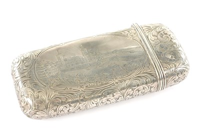 Lot A 19TH CENTURY SILVER CIGAR CASE