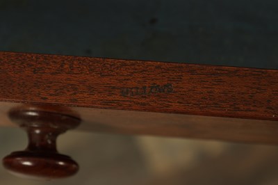 Lot 1180 - A GOOD REGENCY FIGURED MAHOGANY PARTNERS DESK STAMPED GILLOWS