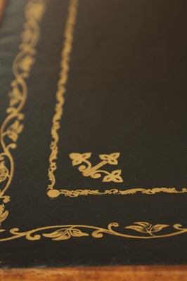 Lot 1180 - A GOOD REGENCY FIGURED MAHOGANY PARTNERS DESK STAMPED GILLOWS