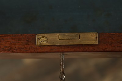 Lot 1180 - A GOOD REGENCY FIGURED MAHOGANY PARTNERS DESK STAMPED GILLOWS