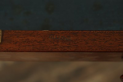 Lot 1180 - A GOOD REGENCY FIGURED MAHOGANY PARTNERS DESK STAMPED GILLOWS