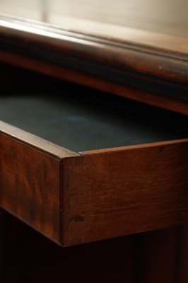 Lot 1180 - A GOOD REGENCY FIGURED MAHOGANY PARTNERS DESK STAMPED GILLOWS