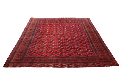 Lot A HAND KNOTTED PERSIAN TORKAMAN CARPET