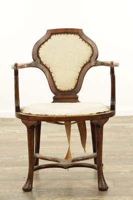 Lot AN EARLY GEORGIAN STYLE MAHOGANY CHAIR