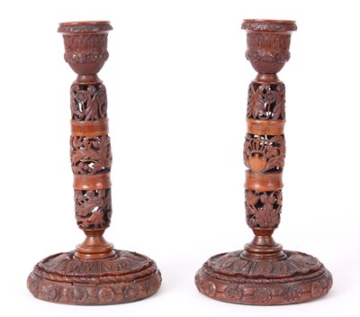 Lot 429 - A FINE PAIR OF 18th/19th CENTURY COQUILLA NUT...