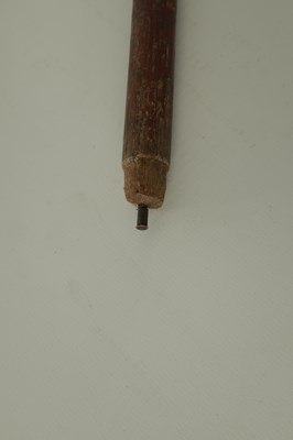 Lot 32 - TWO 19TH CENTURY HORN HANDLED MALLACCA WALKING STICKS