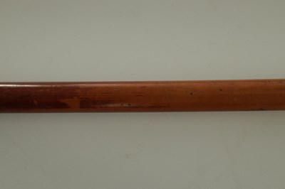 Lot 32 - TWO 19TH CENTURY HORN HANDLED MALLACCA WALKING STICKS