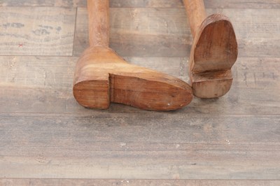 Lot 618 - A 19TH CENTURY WOODEN LAY FIGURE OF PINOCCHIO