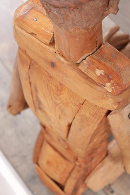 Lot 618 - A 19TH CENTURY WOODEN LAY FIGURE OF PINOCCHIO