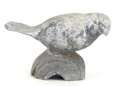 Lot 432 - A LEAD SCULPTURE OF A SPARROW 11.5cm wide 7cm...