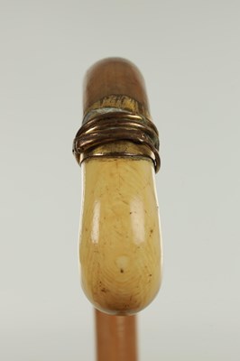 Lot 384 - TWO 19TH CENTURY HOOK HANDLE WALKING STICKS