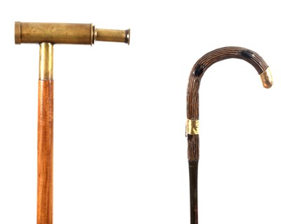 Lot TWO 19TH CENTURY WALKING STICKS