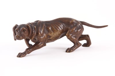 Lot 435 - A 20TH CENTURY BROWN PATINATED SCULPTURE...