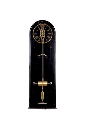 Lot 1107 - A VERY RARE PRE-PATENT BENTLEY ELECTRIC WALL CLOCK