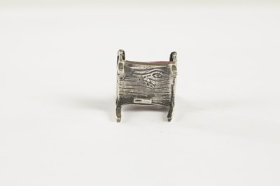 Lot 254 - A COLLECTION OF CONTINENTAL SILVER MINIATURE FURNITURE