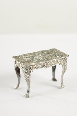 Lot 254 - A COLLECTION OF CONTINENTAL SILVER MINIATURE FURNITURE