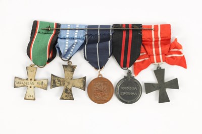 Lot 475 - A BAR OF 20TH CENTURY FINNISH MILITARY DECORATIONS AND AWARDS