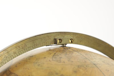 Lot A PAIR OF 18TH CENTURY AND LATER TERRESTRIAL AND CELESTIAL GLOBES ON GLOBES