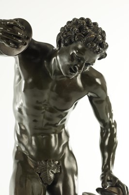 Lot ISAAK DUCHEMIN. A LATE 19TH CENTURY PATINATED BRONZE FIGURE