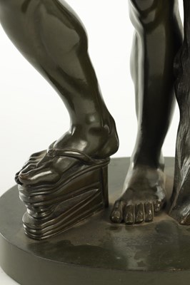 Lot ISAAK DUCHEMIN. A LATE 19TH CENTURY PATINATED BRONZE FIGURE