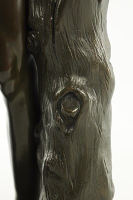 Lot ISAAK DUCHEMIN. A LATE 19TH CENTURY PATINATED BRONZE FIGURE