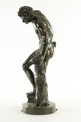 Lot ISAAK DUCHEMIN. A LATE 19TH CENTURY PATINATED BRONZE FIGURE