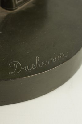 Lot ISAAK DUCHEMIN. A LATE 19TH CENTURY PATINATED BRONZE FIGURE