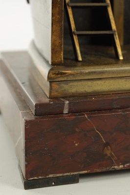 Lot 996 - GUILMET, PARIS. A LATE 19TH CENTURY FRENCH INDUSTRIAL AUTOMATION "HELMSMAN" TABLE CLOCK