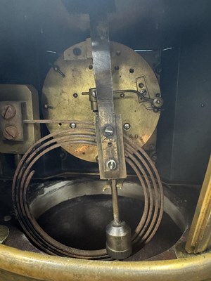 Lot 996 - GUILMET, PARIS. A LATE 19TH CENTURY FRENCH INDUSTRIAL AUTOMATION "HELMSMAN" TABLE CLOCK