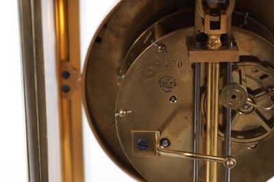 Lot 1120 - GUILMET, PARIS. A RARE LATE 19TH CENTURY FRENCH FOUR-GLASS TORSION CLOCK