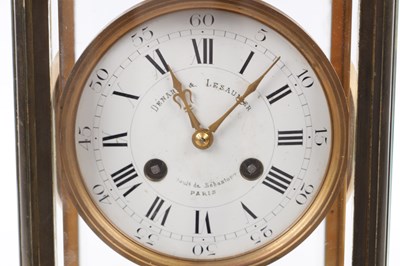 Lot 1120 - GUILMET, PARIS. A RARE LATE 19TH CENTURY FRENCH FOUR-GLASS TORSION CLOCK