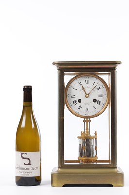 Lot 1120 - GUILMET, PARIS. A RARE LATE 19TH CENTURY FRENCH FOUR-GLASS TORSION CLOCK