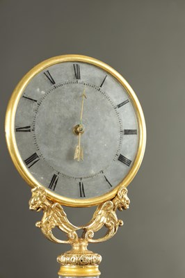 Lot 1057 - JEAN EUGENE ROBERT-HOUDIN, PARIS. A RARE MID 19TH CENTURY ORMOLU GLASS COLUMN MYSTERY CLOCK