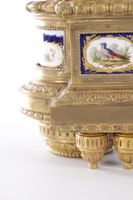 Lot 986 - CHARLES FRODSHAM, PARIS, A LARGE ORMOLU AND SEVRES-STYLE PORCELAIN MANTEL CLOCK