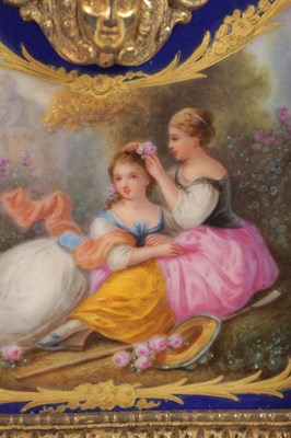 Lot 986 - CHARLES FRODSHAM, PARIS, A LARGE ORMOLU AND SEVRES-STYLE PORCELAIN MANTEL CLOCK