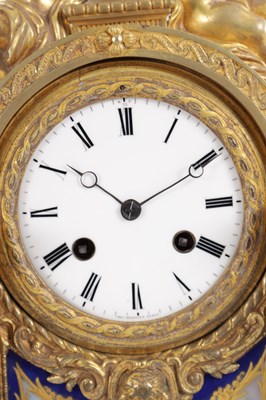 Lot 986 - CHARLES FRODSHAM, PARIS, A LARGE ORMOLU AND SEVRES-STYLE PORCELAIN MANTEL CLOCK