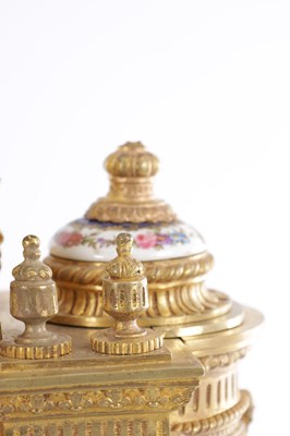 Lot 986 - CHARLES FRODSHAM, PARIS, A LARGE ORMOLU AND SEVRES-STYLE PORCELAIN MANTEL CLOCK