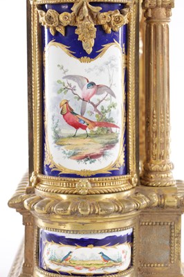 Lot 986 - CHARLES FRODSHAM, PARIS, A LARGE ORMOLU AND SEVRES-STYLE PORCELAIN MANTEL CLOCK