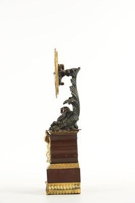 Lot 1090 - EUEGENE ROBERT-HOUDIN, PARIS. A MID 19TH CENTURY PATINATED AND GILT BRONZE MYSTERY CLOCK