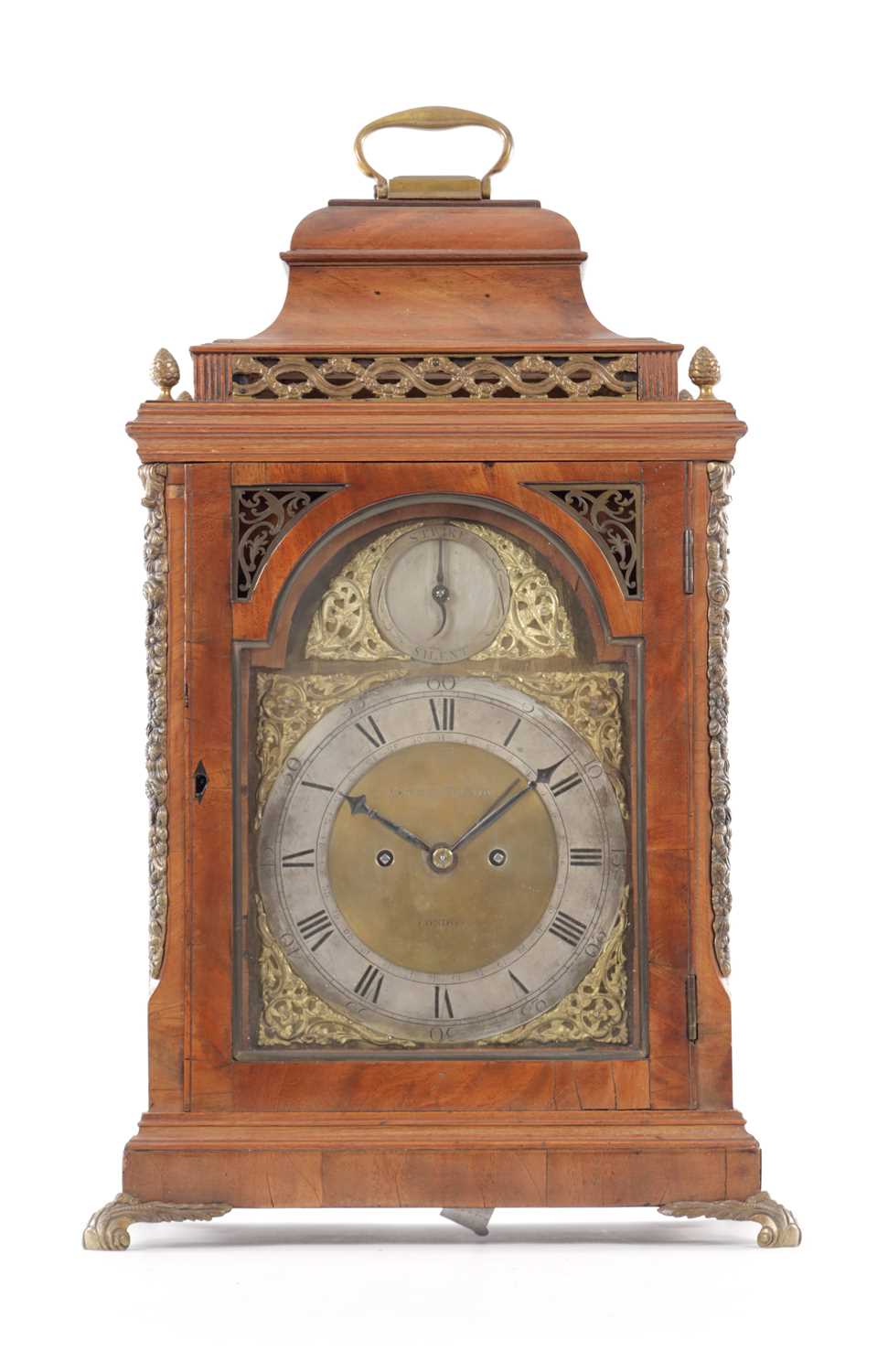 Lot EARDLEY NORTON, LONDON, A LATE 18TH CENTURY MAHOGANY AND ORMOLU VERGE BRACKET CLOCK
