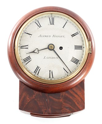 Lot 1021 - AN EARLY 19TH CENTURY MAHOGANY WALL CLOCK