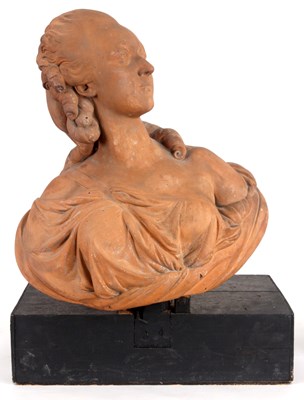 Lot 445 - A LARGE EARLY 19th CENTURY TERRACOTTA BUST...