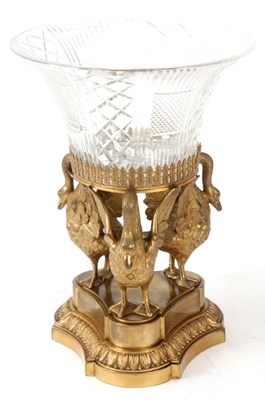 Lot 446 - AN EARLY 19TH CENTURY FRENCH EMPIRE ORMOLU...