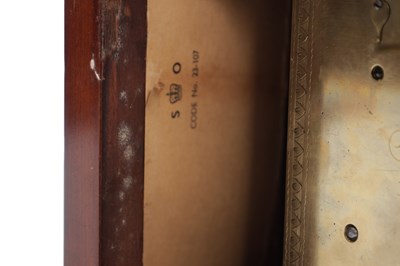 Lot 934 - SAMPSON, LONDON. A REGENCY FIGURED MAHOGANY PAD TOP BRACKET CLOCK
