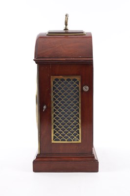 Lot 934 - SAMPSON, LONDON. A REGENCY FIGURED MAHOGANY PAD TOP BRACKET CLOCK