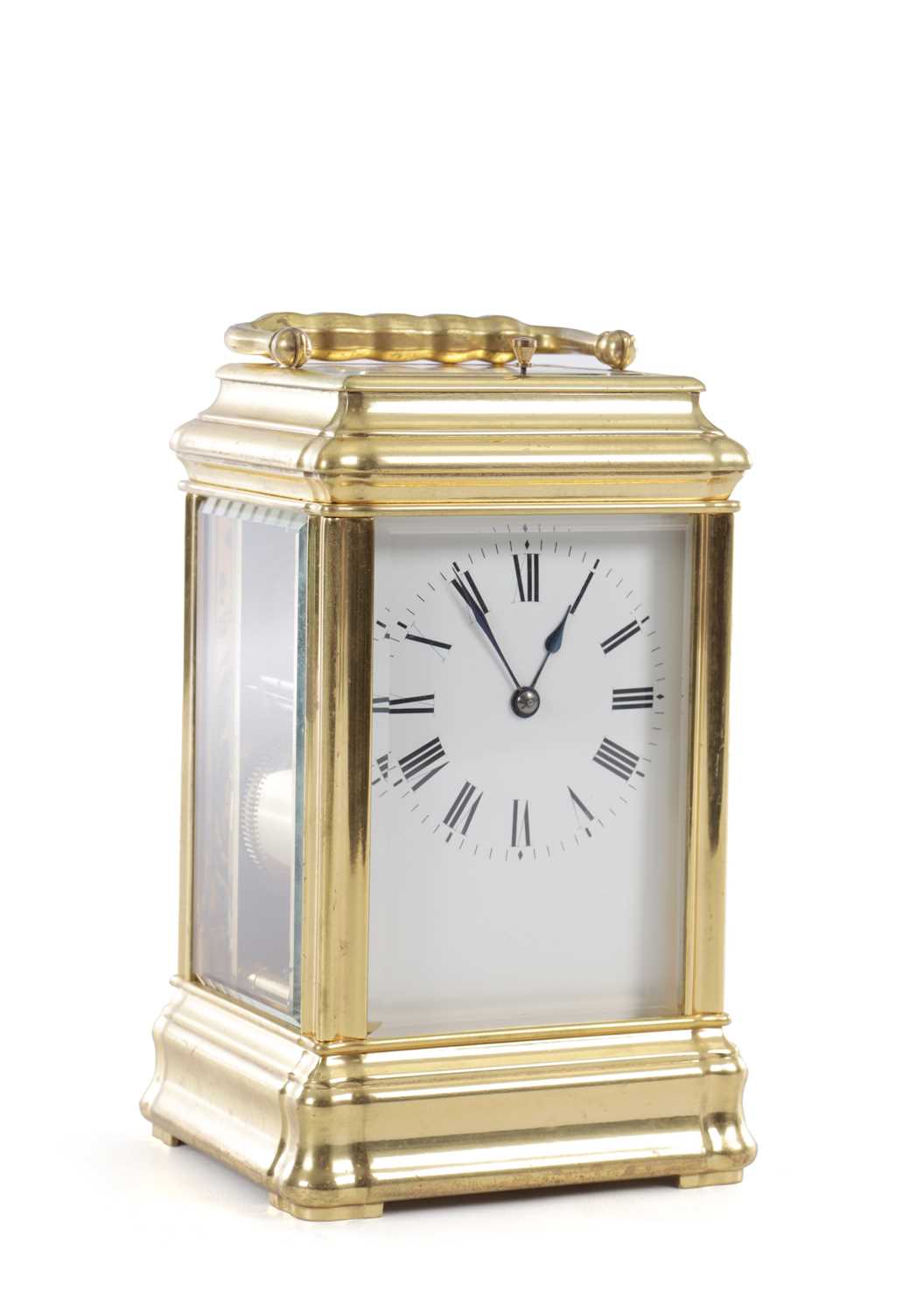 Lot 1089 - A LATE 19TH CENTURY FRENCH GIANT REPEATING GORGE CASED CARRIAGE CLOCK